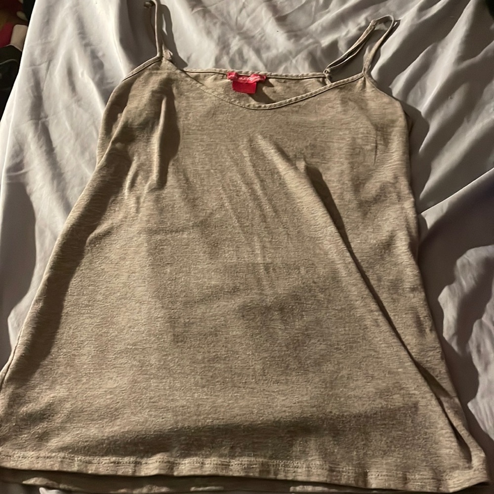 Blank grey tank top